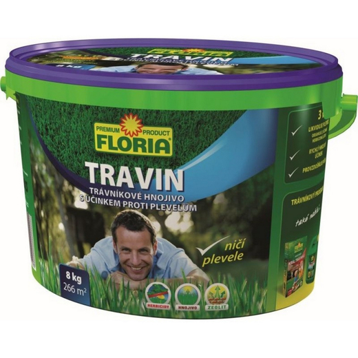 Agro Floria Travin trávníkové hnojivo 8 kg