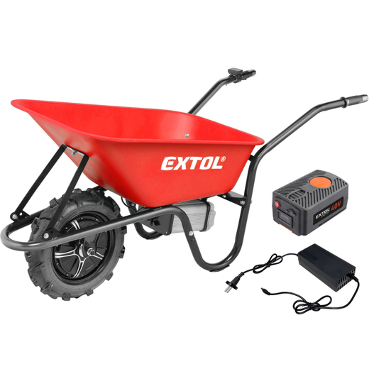 Akumulátorové kolečko - 80l, 150 kg, Li-ion 40V, 6Ah Extol Premi